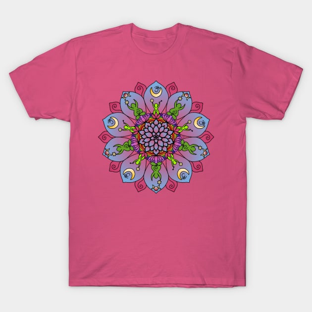 Goddess Within Drum Circle Mandala T-Shirt by TonyaRoach143